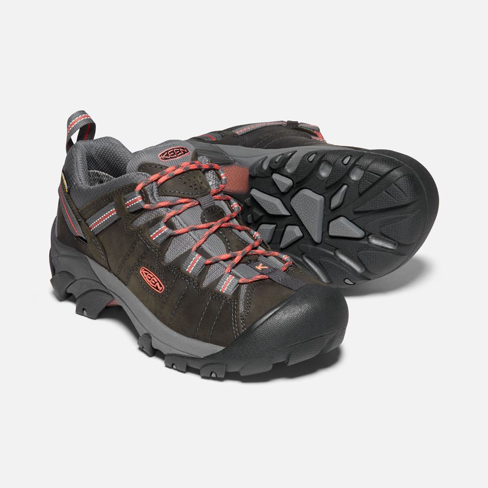 Zapatos de Seguridad Keen Mexico Negros Marrom - Mujer Targhee Ii Waterproof - KI8760392